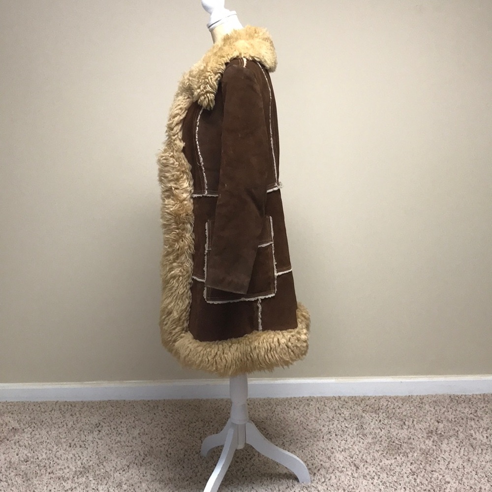 Vintage Winter Suede Coat - Picture 7 of 16